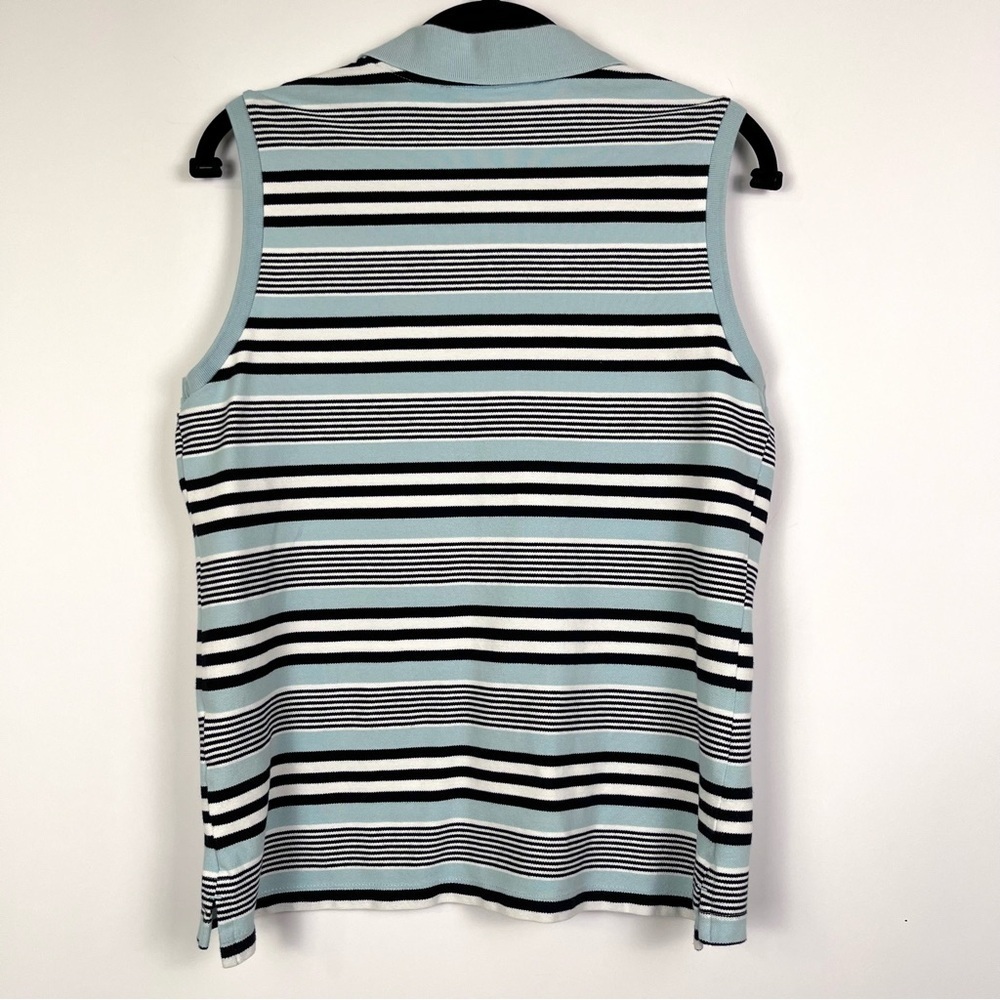 2/$30 Tommy Hilfiger Striped Sleeveless Polo Shirt - Size Small - Picture 4 of 8